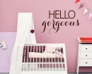 Hello Gorgeous Mirror Quote Wall Decal